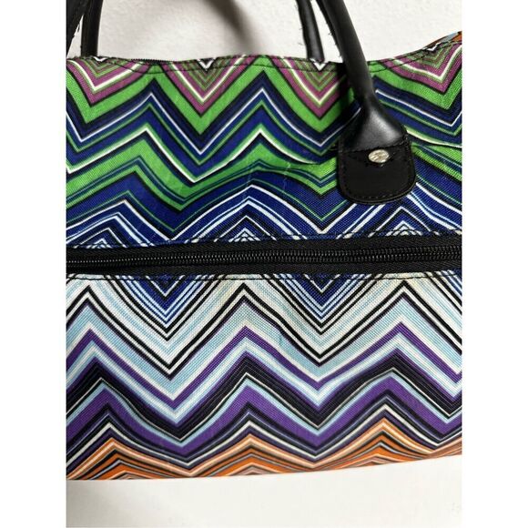 Calpak Duffel Weekend Bag Orange Green See Description - Picture 4 of 15